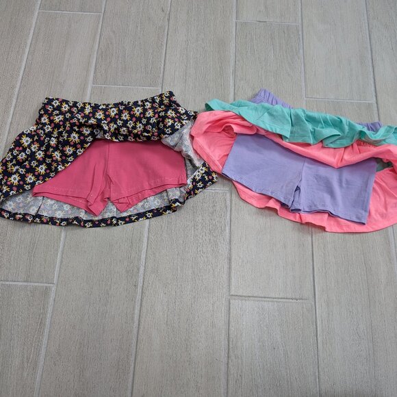 Cynthia Rowley 3 Tier Color Block Ruffles Skort with Bow Super Soft Cotton NWOT - Picture 3 of 3